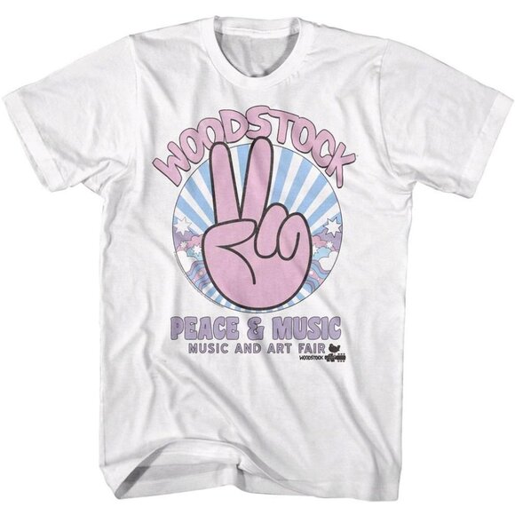 Posh M Other - Woodstock Peace Sign 69 Unisex Fan Graphic T-Shirt  181